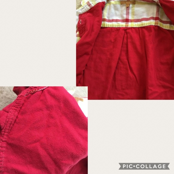 Jachs Girlfriend M Plaid Button Down Long Roll Slv - Picture 7 of 8